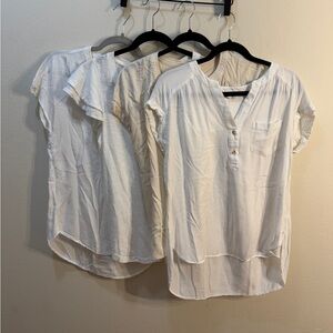Bundle of Women’s White/Cream Casual Tops Size M